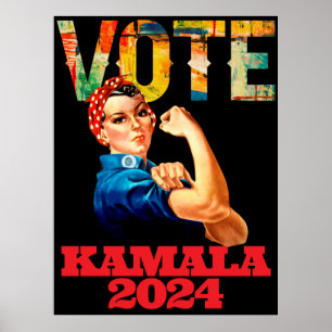 Kamala 2024 Nasty Women Vote Political Poster