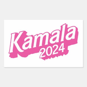 Kamala 2024 Pink Colourful Sticker