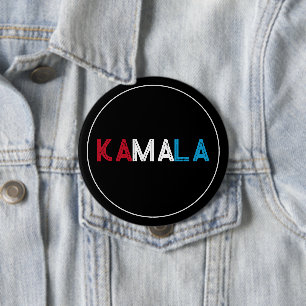 KAMALA 2024 RWB Campaign 4 Inch Round Button