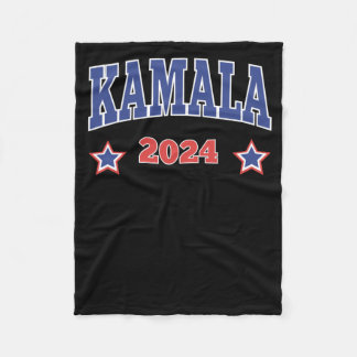 Kamala 2024 Sticker  Fleece Blanket