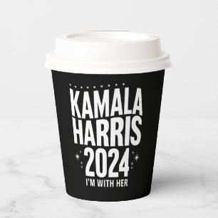 Kamala 2024 Support I'm With Her Kamala Harris  Paper Cups