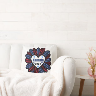 Kamala 2024 throw pillow