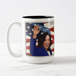 Kamala 2024 Two-Tone coffee mug