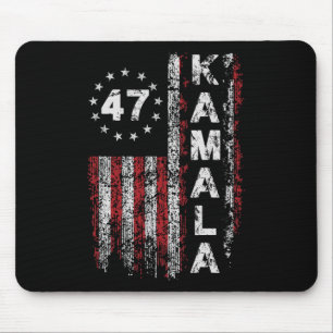 Kamala 47 Kamala47 President Usa America Flag 2024 Mouse Pad