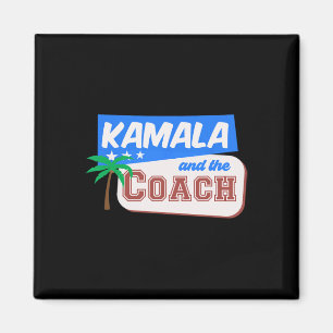 Kamala And The Coach Harris Wheimer 2024 Campaign  Magnet