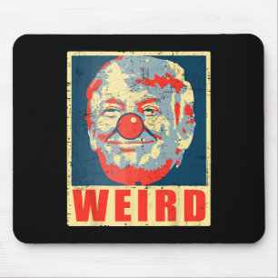 Kamala Anti Trump Clown Vintage Retro Trump Weird  Mouse Pad
