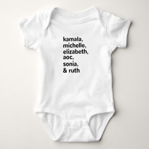 Kamala, AOC, RBG, Ruth Bader Michelle Obama Baby Bodysuit