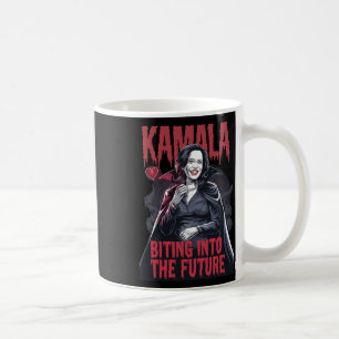 Kamala Biting The Future Vampire Kamala Harris Hal Coffee Mug