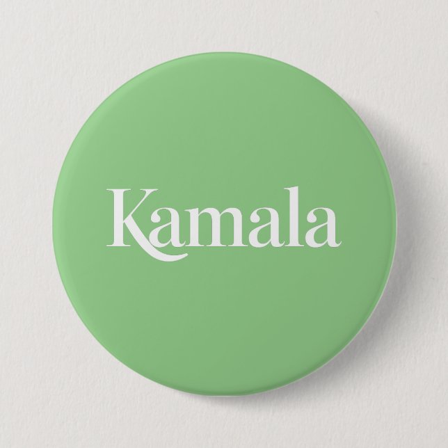 Kamala Brat Kamala Harris for President 2024  3 Inch Round Button (Front)