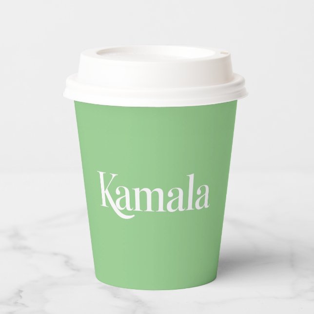 Kamala Brat Kamala Harris for President 2024  Paper Cups (Front)