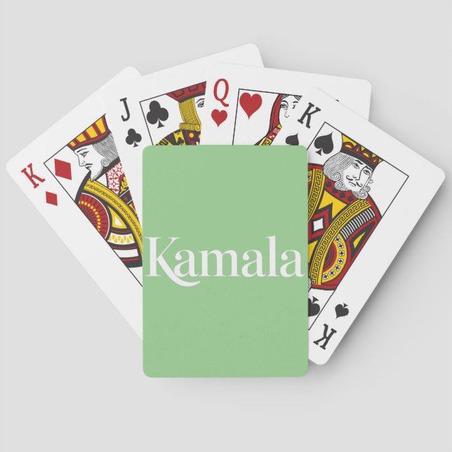 Kamala Brat Kamala Harris for President 2024  Playing Cards (Back)