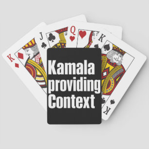 Kamala Brat Lime Green Providing Context Playing Cards