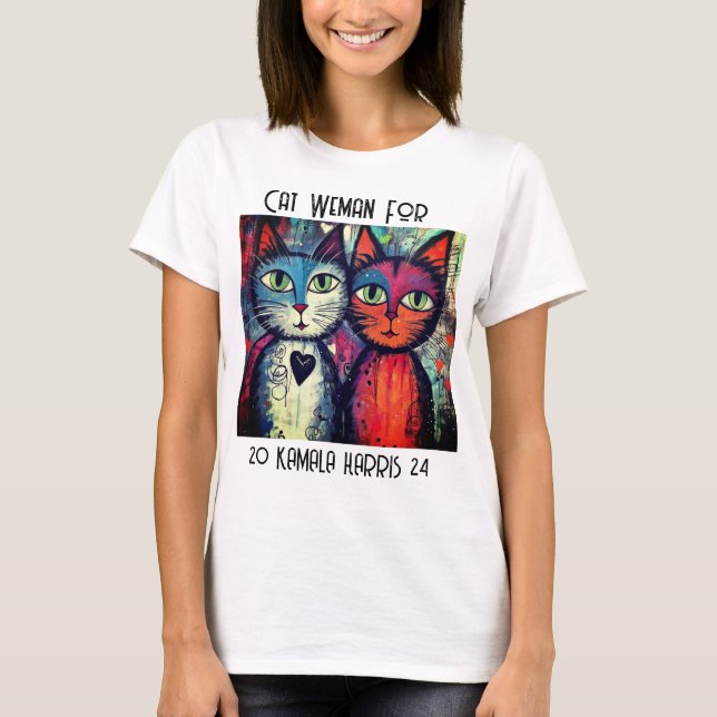 Kamala Cat Ladies  T-Shirt (Front)