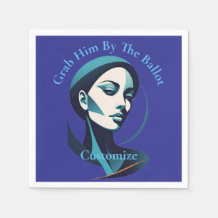 Kamala Cat Lady 2024 Ballot Thunder_Cove Napkin