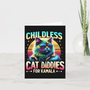 Kamala Childless Cat Daddies For Kamala Black Cat Card