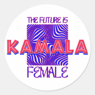 KAMALA CLASSIC ROUND STICKER
