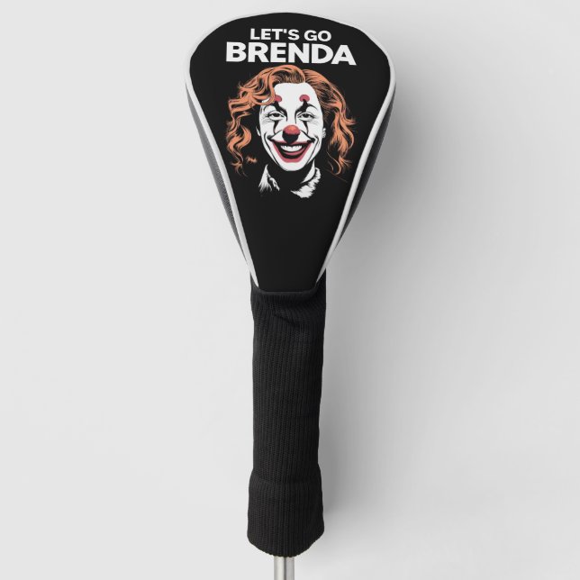 Kamala Clown Let's Go Brenda Golf Head Cover (Front)