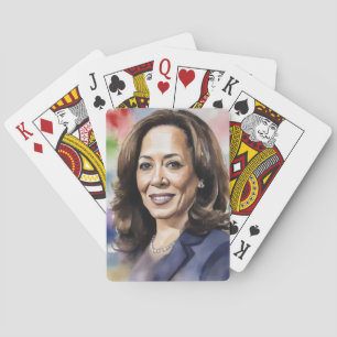 Kamala Dartboard Republican Trump Lover Dart Board Playing Cards