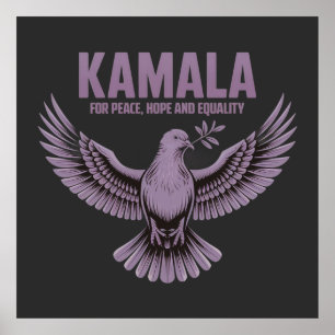 Kamala for Peace, Hope and Equality Support Kamala Poster