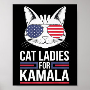 Kamala For President - Cat Lady Uni Premium Poster