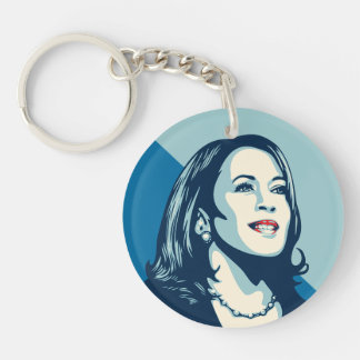 Kamala Forward Posterized Style Art Chain Keychain