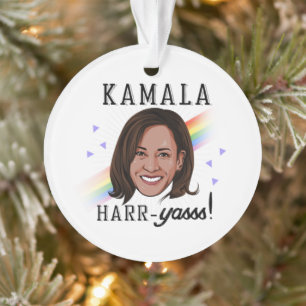 Kamala Harr-Yasss Ornament