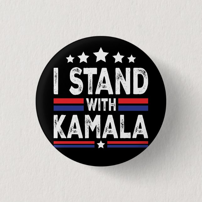 Kamala Harris 1 Inch Round Button (Front)