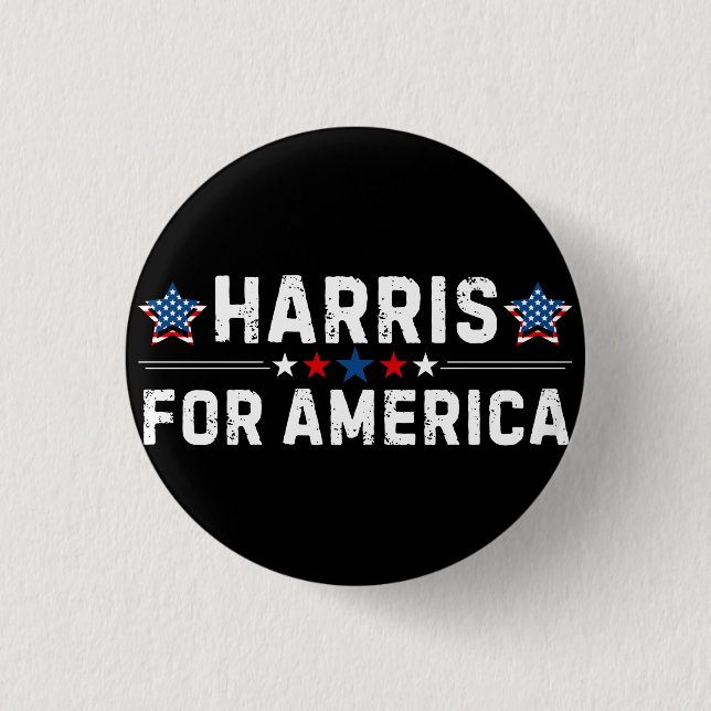 Kamala Harris 1 Inch Round Button (Front)