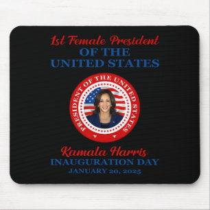 Kamala Harris 1st Female President Inauguration Pa Mouse Pad