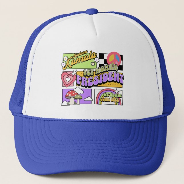 Kamala Harris 1st Woman President Inauguration Trucker Hat (Front)