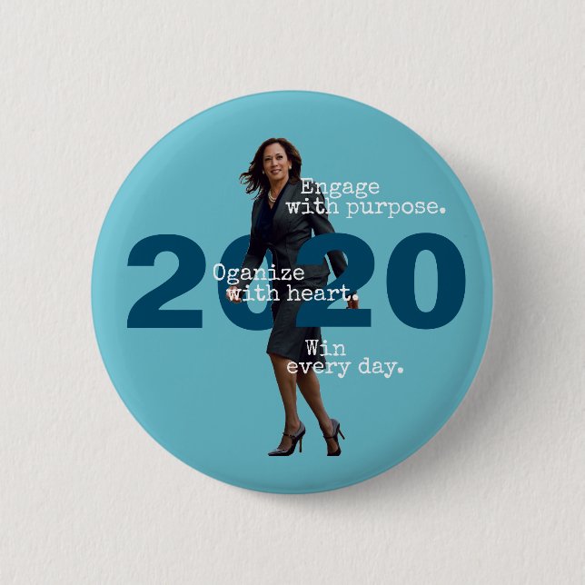 Kamala Harris 2020 2 Inch Round Button (Front)