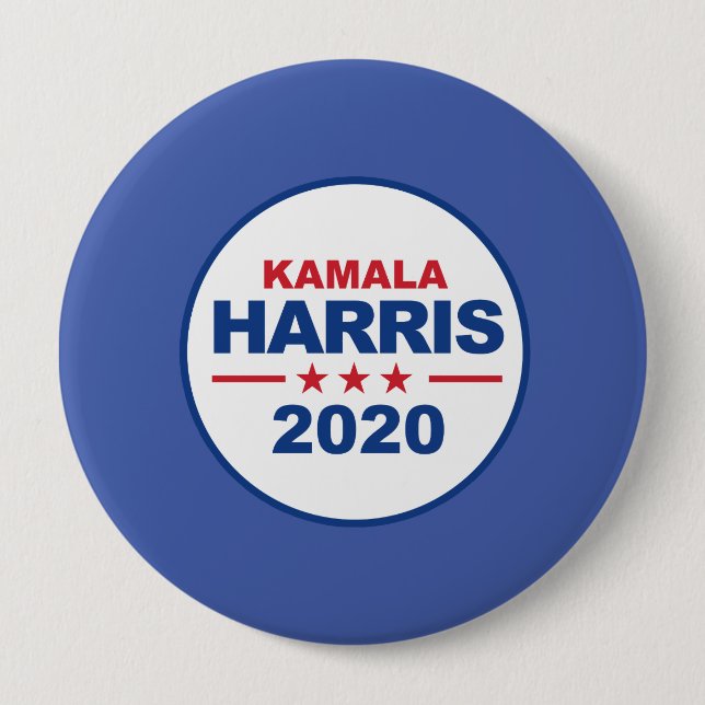 Kamala Harris 2020 - Sticker - 4 Inch Round Button (Front)