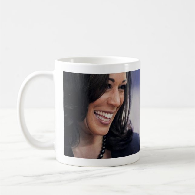 Kamala Harris 2020 Tough Principled Fearless Coffee Mug (Left)