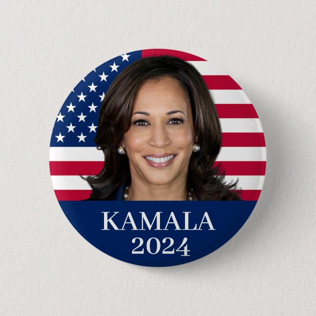 Kamala Harris 2024 2 Inch Round Button (Front)