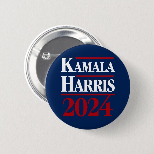 Kamala Harris 2024 2 Inch Round Button (Front & Back)