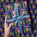 Kamala Harris 2024 Blue Christmas  Wrapping Paper<br><div class="desc">Kamala Harris 2024 Blue Christmas</div>