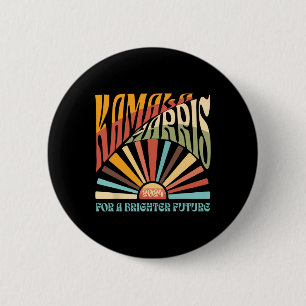 Kamala Harris 2024 Brighter Future Kamala Sunrise 2 Inch Round Button