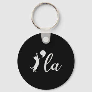 Kamala Harris 2024 Cat Lady President Comma La Fun Keychain