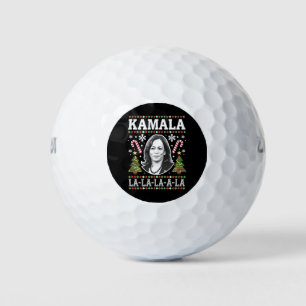 Kamala Harris 2024 Christmas Comma La Xmas Golf Balls