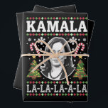 Kamala Harris 2024 Christmas Comma La Xmas Wrapping Paper Sheet<br><div class="desc">Kamala Harris 2024 Christmas Comma La Xmas</div>