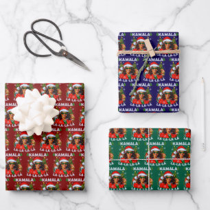 Kamala Harris 2024 Christmas Wrapping Paper Sheet