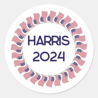 Kamala Harris 2024 Classic Round Sticker
