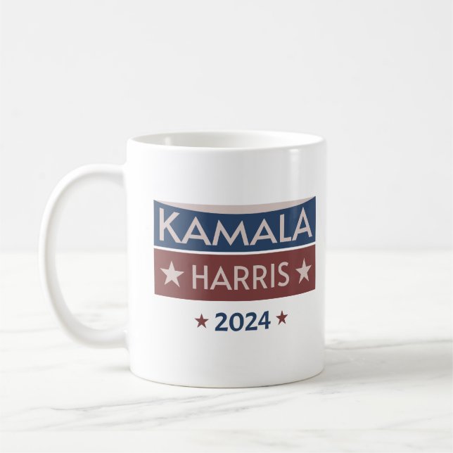 Kamala Harris 2024 First Female Madam President Coffee Mug (Left)