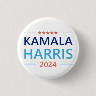 Kamala Harris 2024 for President 1 Inch Round Button