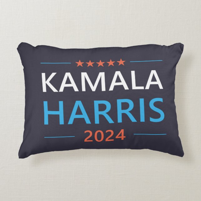 Kamala Harris 2024 for President Accent Pillow (Front)