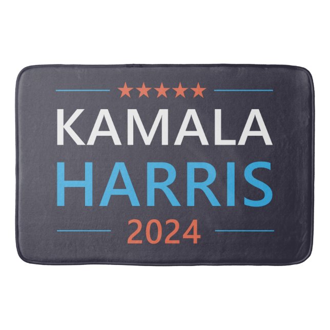 Kamala Harris 2024 for President Bath Mat (Front)