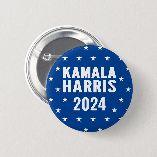 Kamala Harris 2024 for President Button (Front & Back)