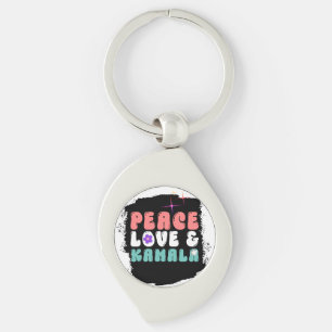 Kamala Harris 2024 for President Groovy  Keychain
