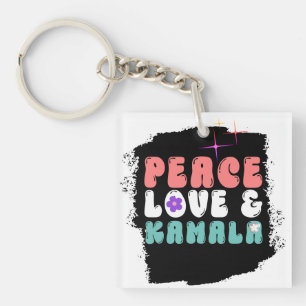 Kamala Harris 2024 for President Groovy Keychain