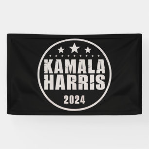 Kamala Harris 2024 For President Retro Election Banner